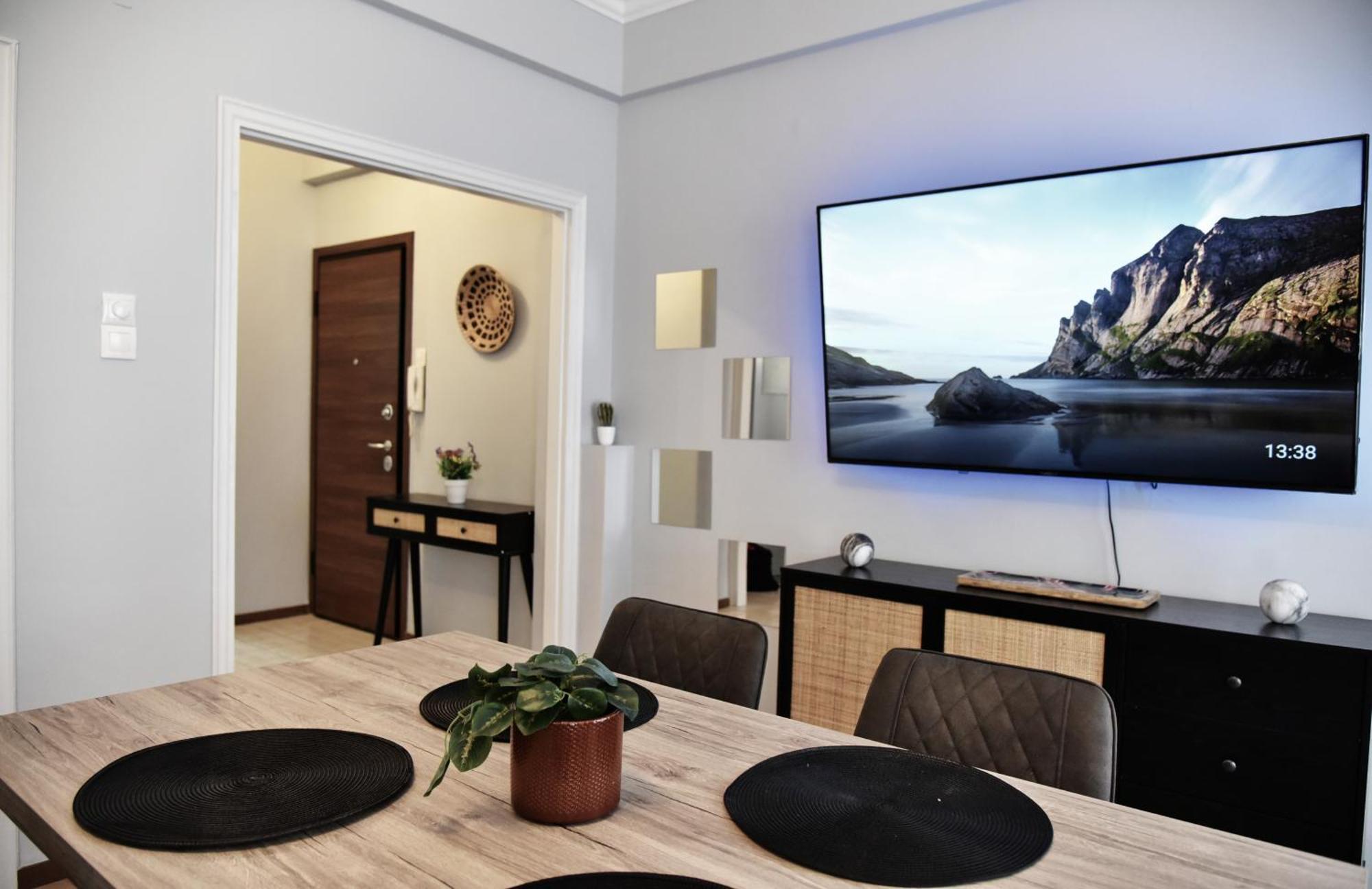 Appartamento Kipseli New Modern & Cozy 65Tv Netflix Atene Esterno foto
