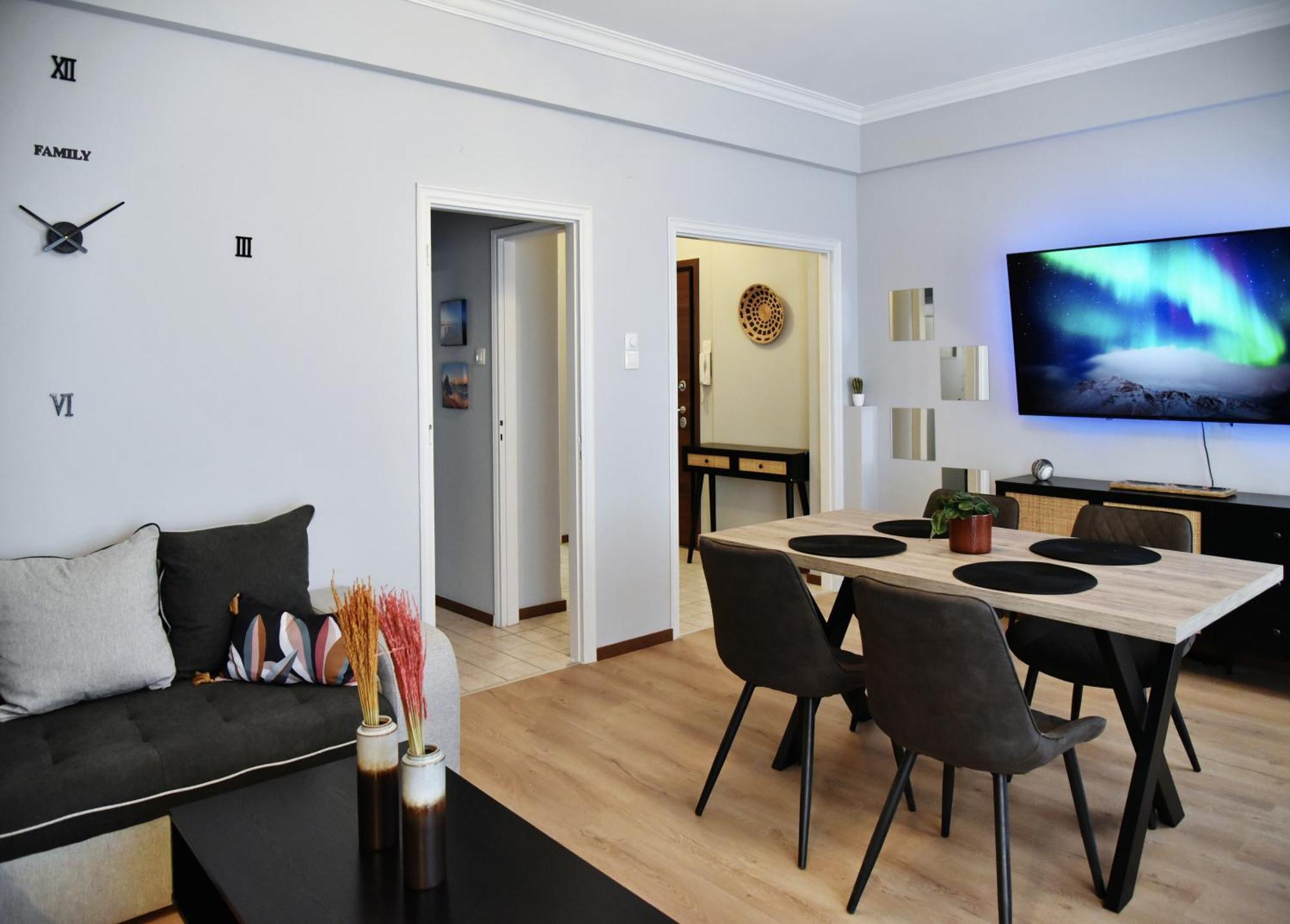 Appartamento Kipseli New Modern & Cozy 65Tv Netflix Atene Esterno foto